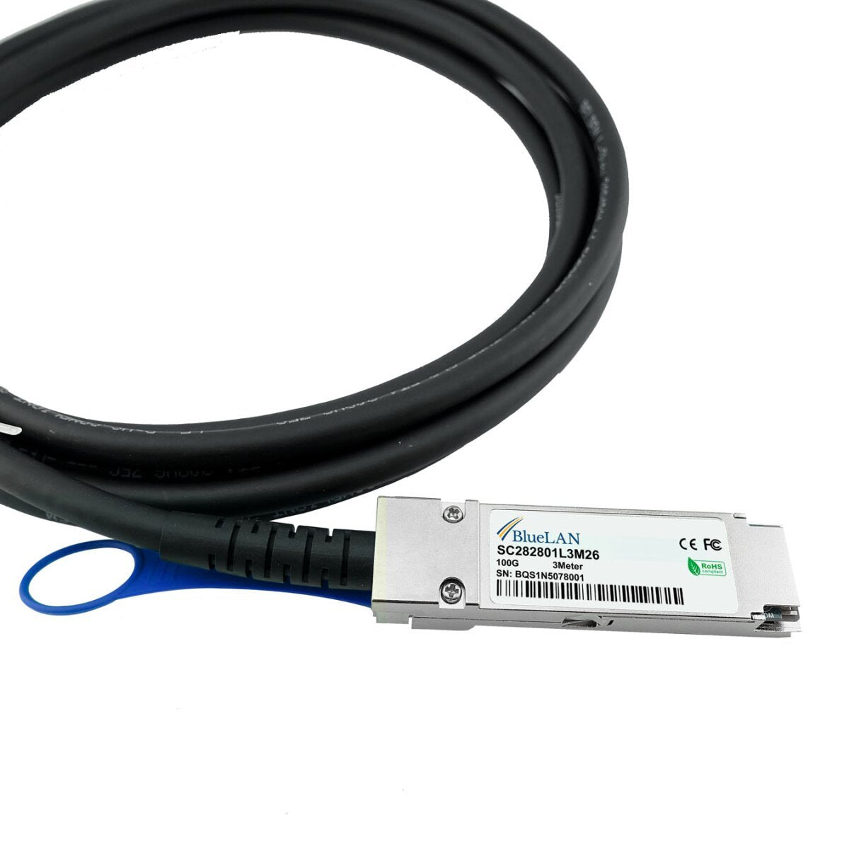 Blueoptics 100gb 1m Qsfp28 100gbase-Cr4 Dac( Dac-Q28-100g-1m)
