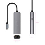 Hub Usb Tipo-C 3.1 Nanocable 10.16.4603 1xusb Tipo-C Pd 1xrj45 Gris