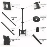 M Public Ceilingmount Medium  Single 3000 Multibrackets M