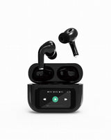 Auriculares Bluetooth Tws Negros, Display Lcd Y Cancelación De Ruido