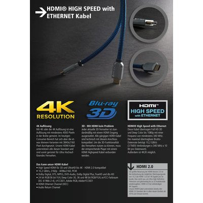 EAN 4017538022387 - S/CONN maximum connectivity HDMI 1.0m cable HDMI 1 m HDMI tipo A (Estándar) Negro imagen 3