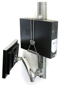 Ergotron Universal Cpu Holder Soporte De Cpu Para Instalación En Escritorio Gris