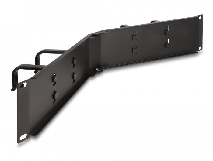 Delock 19 Panel Organizador De Cables Con 4 Soporte 2 He Angular Negro