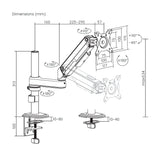 EAN 8435739904961 - AISENS DT32TSR-449 soporte para monitor 81,3 cm (32") Escritorio imagen 7
