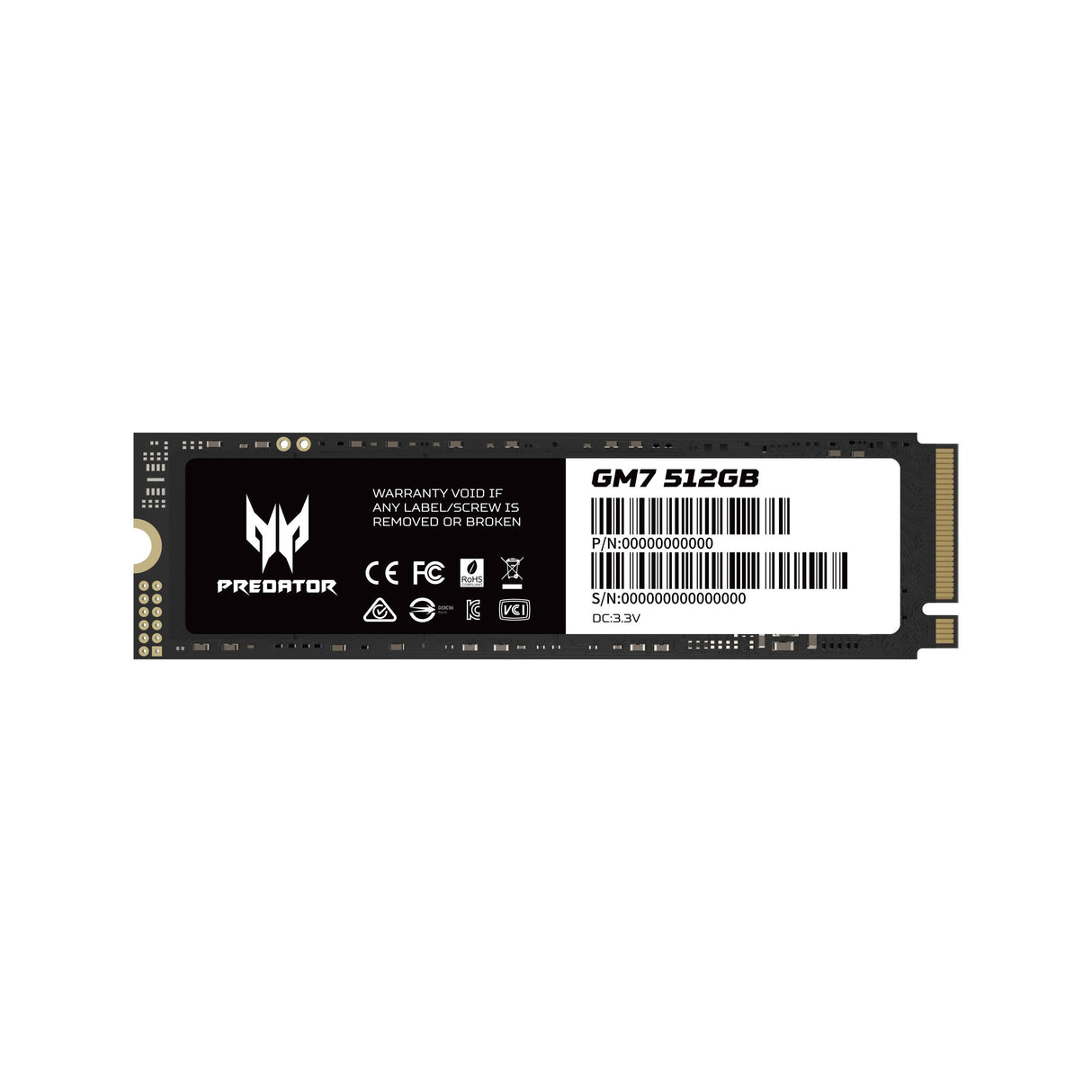 Acer Predator Ssd Gm7 512gb M.2 Nvme Pcie Gen 4x4
