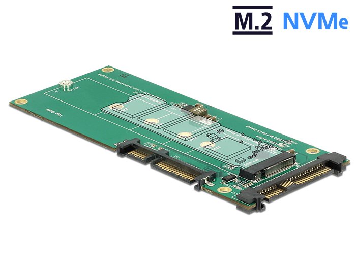 Delock 62864 Convertidor U.2 Sff-8639 Nvme / Sata De 22 Pines > 1 X Ranura M M.2
