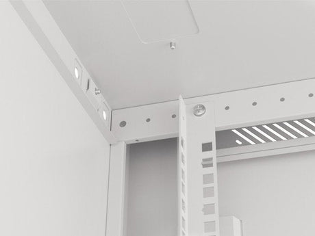EAN 5901969403169 - Lanberg WF01-6612-10S armario rack 12U Bastidor de pared Gris imagen 3