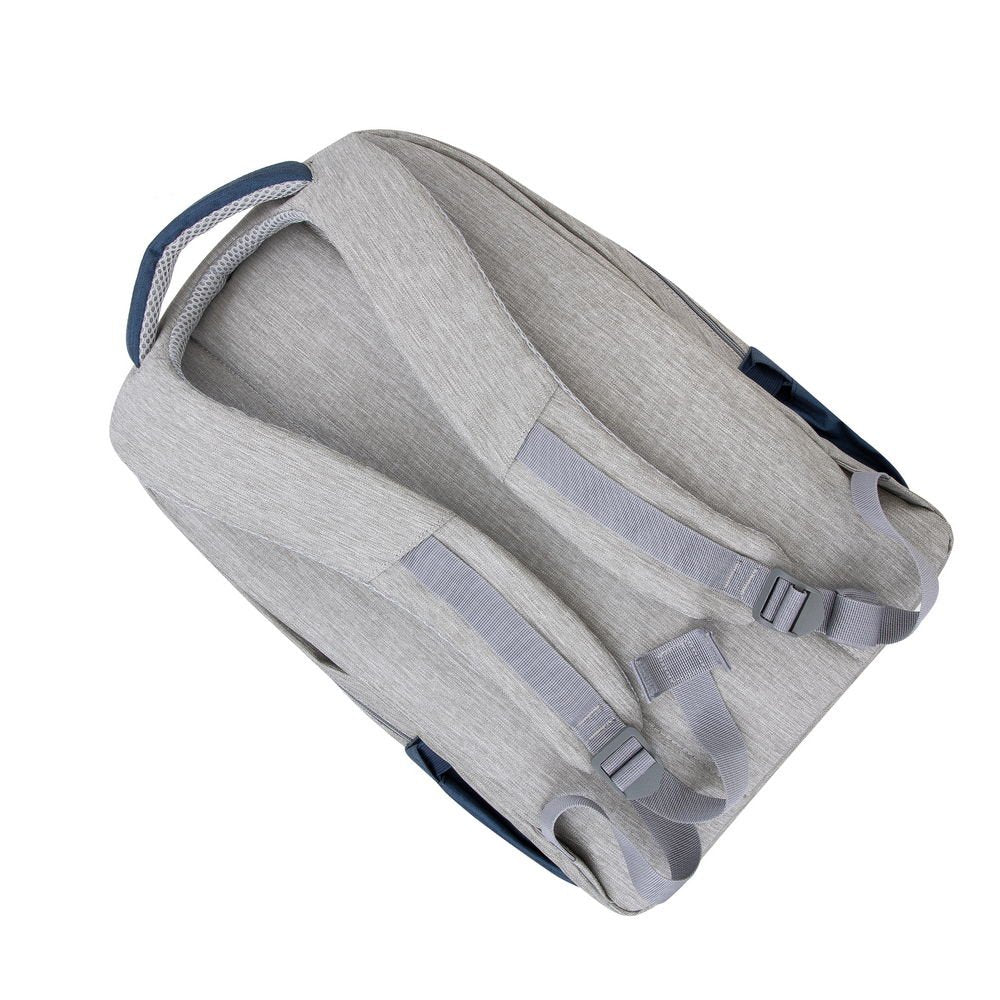 Mochila Riva Nb Prater 17.3" 7567 Gris/Azul Oscuro