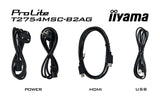 Iiyama 68.6cm 27" T2754msc-B2ag 16:9 M-Touch Vga+Hdmi