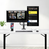 Startech.Com Desk Mount Dual Monitor Arm W  Crossbar, Up To 27 In Displays - Befestigungskit - Artikulierender, Mechanischer Feder