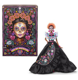 Muñeca Mattel Barbie Signature Día De Muertos 2024 Coleccionable Con Vestido Negro Con Volantes Hrm72