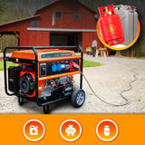 Extralink Ex.30370 Motor-Generador 5000 W 25 L Gasolina Negro, Naranja