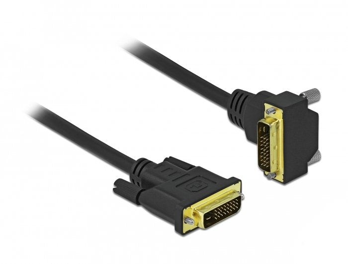 Delock Dvi Cable 24+1 Macho A 24+1 Macho Angular 1 M