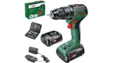 Bosch Bricolaje Y Jardín Taladro Combinado A Batería Universalimpact 18v-60 + Set Verde/Negro, 2x Batería Li-Ion 2,0ah, Maletín + 51 Accesorios, Power For All Alliance 06039d7106