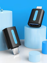 EAN 6922794755246 - Vention CDUB0 cambiador de género para cable USB C USB A Negro imagen 2