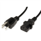 Value Netzcable Nema-5 Auf C13 Fr Usa, Schwarz, 1,8 M