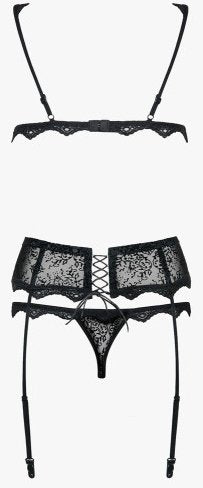 Emperita Set 3 Piezas Color Negro Talla (Interno):S/M