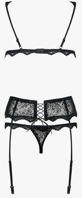 Emperita Set 3 Piezas Color Negro Talla (Interno):S/M