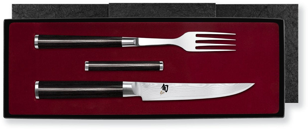 Cubiertos Kai Shun 3 Piezas Tenedor, Cuchillo, Reposacuchillos
