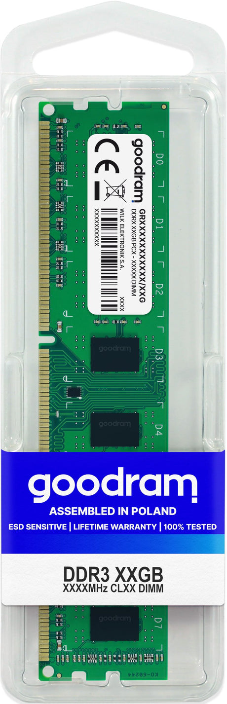 EAN 5908267903261 - Goodram GR1600D364L11/8G módulo de memoria 8 GB 1 x 8 GB DDR3 240-pin DIMM imagen 1