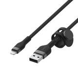 Usb-A To Ltg_braid Silic 3m Black