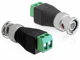 Delock Adapter Bnc Stecker > Terminalblock 2 Pin