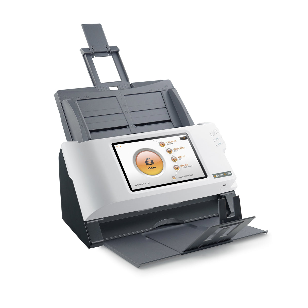 Plustek Escan A350 Essential 600 X 600 Dpi Escáner Con Alimentador Automático De Documentos (Adf) Negro, Blanco A4