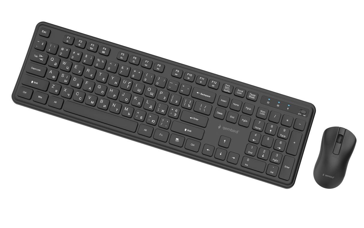 Keyboard +Mouse Wrl Cyrillic/Bk Kbs-Wps-01-Cyrl Gembird