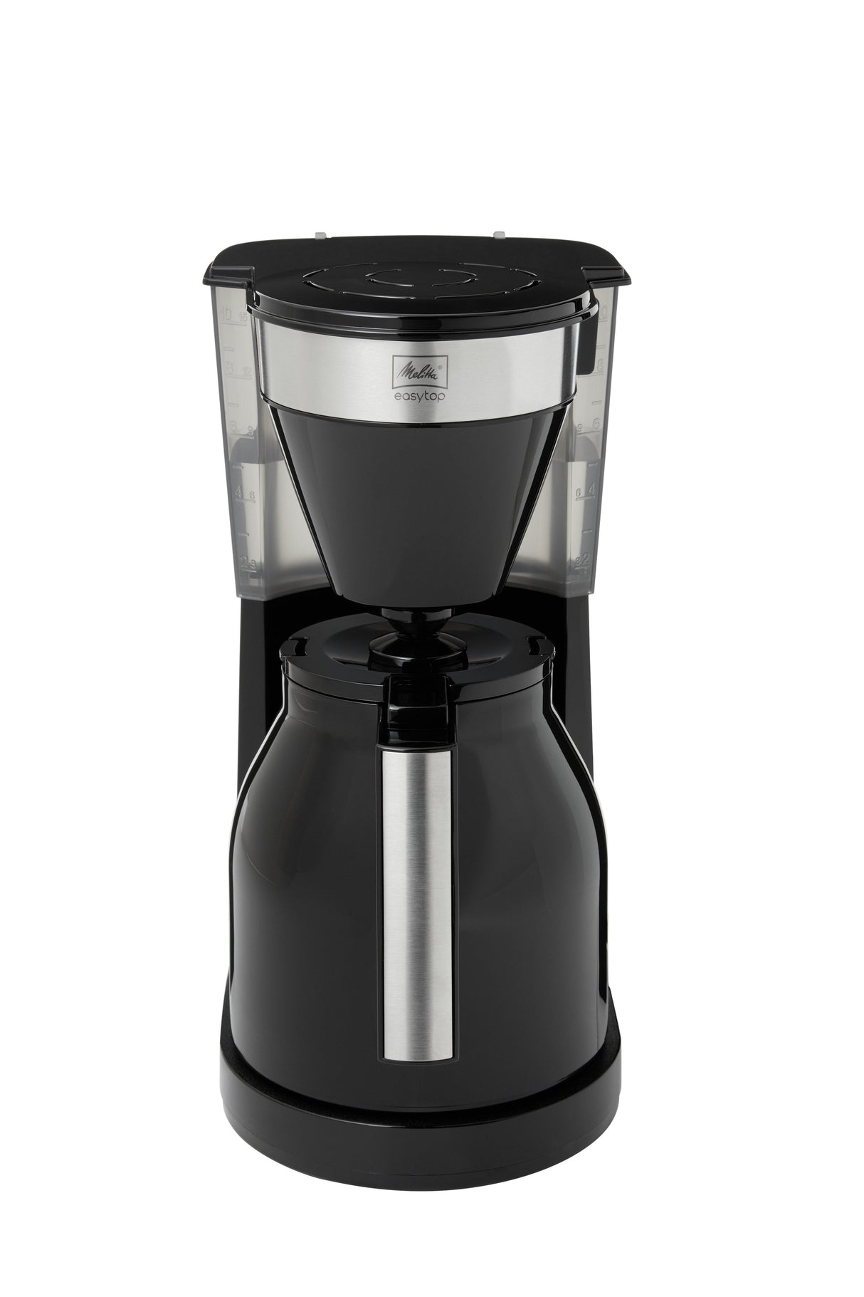 Cafetera Melitta 1023-08 Totalmente Automática De Filtro Negro, Cafetera De Filtro, De Café Molido, 1050 W, Negro, Plata