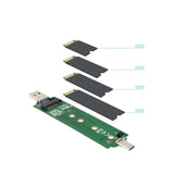 Caja Externa Para Disco Ssd M.2 Nvme Tooq Tqe-2240b Usb 3.0 Usb Tipo-C 3.2 Gen2