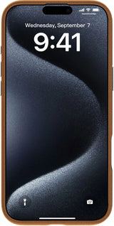 Infinite Venice Iphone 16  Brown Leather Magnetic Cover.