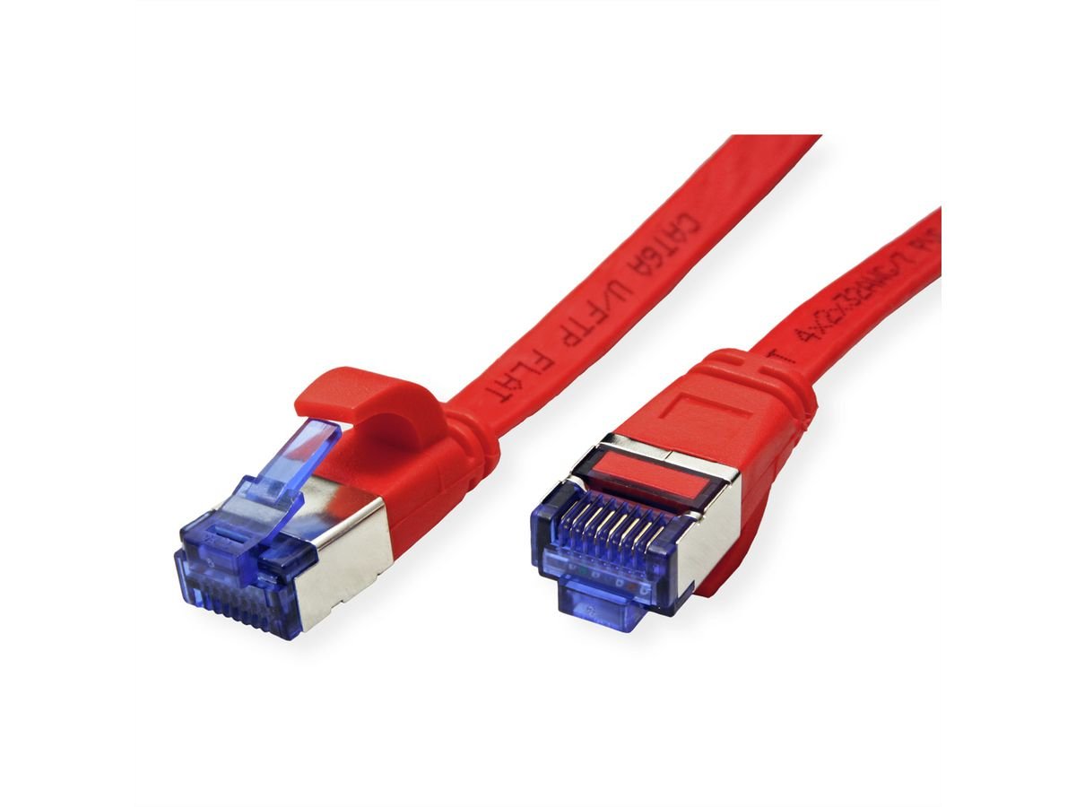Value Cable De Red Cat.6a (Class Ea) Ftp, Extra-Flach, Rot, 1,5 M