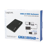 Logilink Caja Externa 2,5\1 Usb 3.0 Sata Negro Ua0256