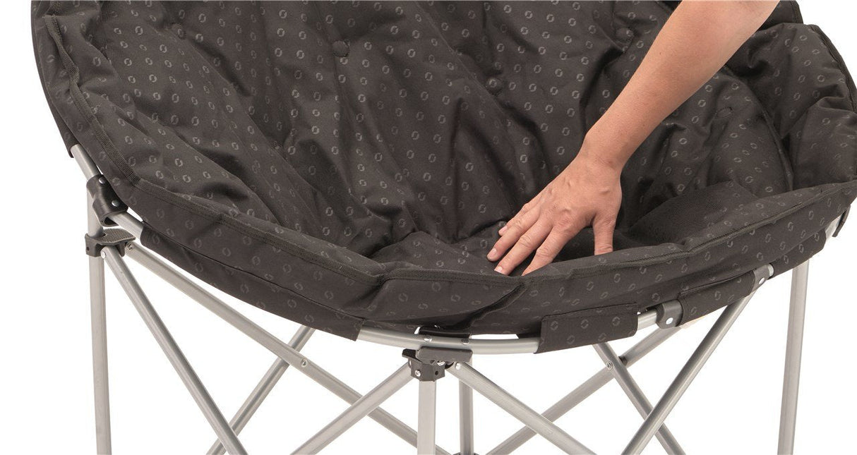 Outwell Casilda Half-Moon Chair, Xl, Black