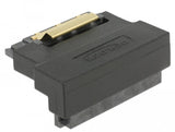 Adaptador De Delock Sata 22pin Socket> Enchufe Negro, Ángulo Hacia Abajo 63943