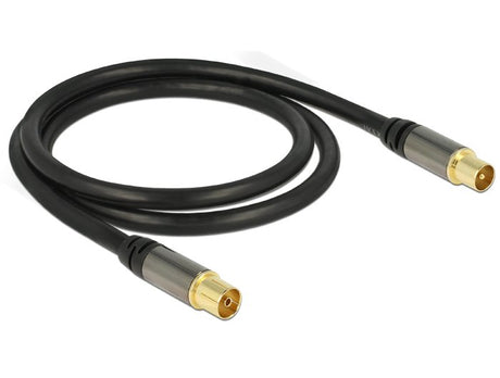 EAN 4043619889228 - DeLOCK 88922 cable coaxial RG-6/U 1 m IEC Negro imagen 1
