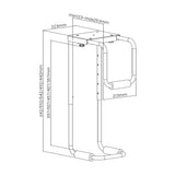 Aisens Soporte Altura Personalizable Para Cpu Por Debajo De Escritorio