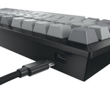 Cherry Kw 300w Mx, Con Cable & Inalámbrico, Usb + Bluetooth, Mechanischer Switch, Qwerty, Led, Negro, Cobre, Gris