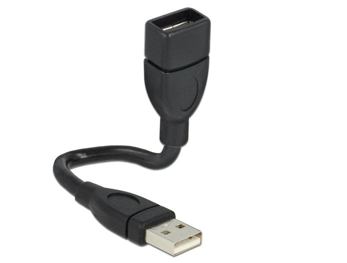 Delock Cable Usb 2.0 M/H (Alargo) 0.15m Shapecable Negroâ 83497