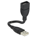 Delock Cable Usb 2.0 M/H (Alargo) 0.15m Shapecable Negroâ 83497