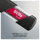 Ssd Acc Enclosure M.2 Nvme/Usb-C Eem2-Sc Axagon