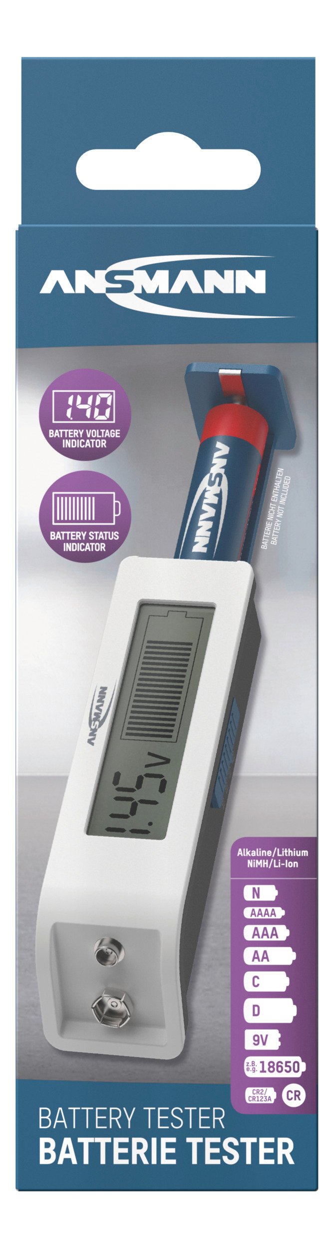 Ansmann Comfort Check Batterietester         1900-0110