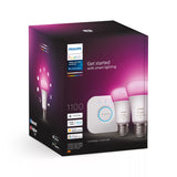 Bombilla  Philips Hue White And Color Ambiance Kit De Inicio: 2 Bombillas Inteligentes E27 (1100)