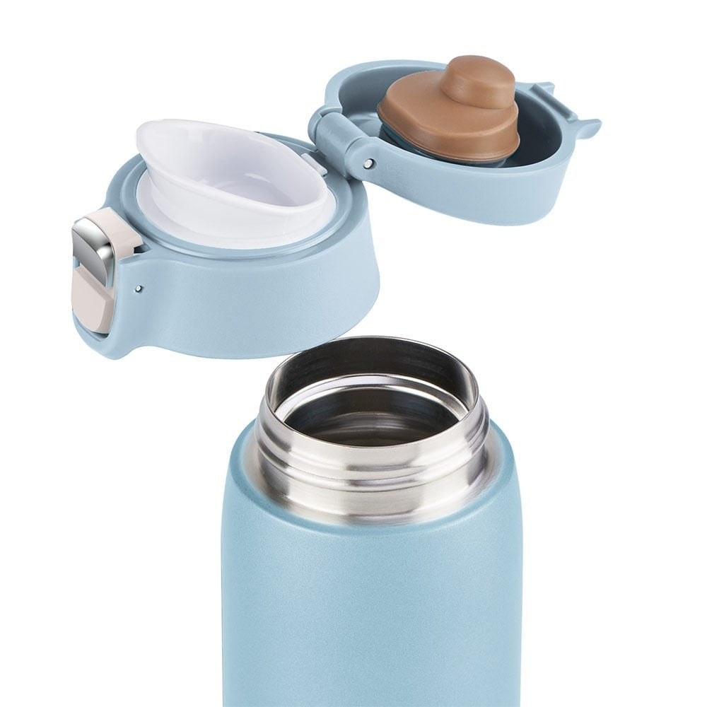 Taza Térmica Ligera Emsa Travel Mug Azul Claro, 0,4 Litros, Tapa Abatible N2151800
