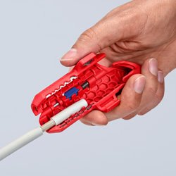 Knipex Ergostrip Pelacable Azul, Rojo