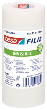 Tesa Film Invisible 6 Rollos Transparente