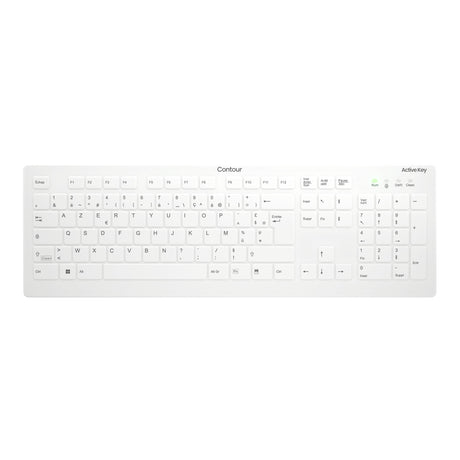 EAN 7061112873565 - Contour Design Active Key AK-C8112 teclado Médico RF inalámbrico AZERTY Francés Blanco imagen 1