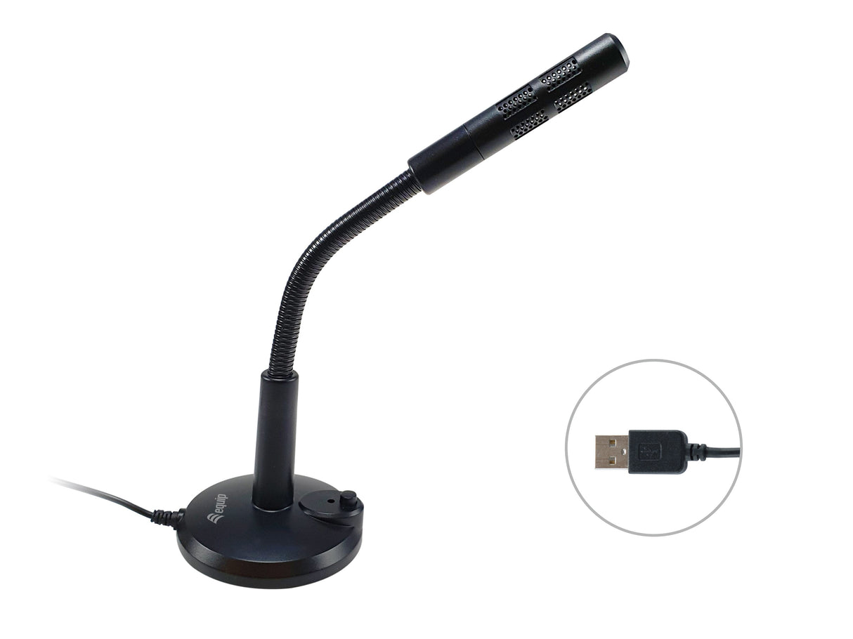EAN 4015867226261 - Equip 245340 Negro Micrófono de superficie para mesa imagen 2