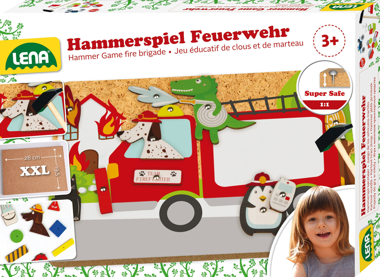 Lena Hammer & Nail Set   Fire Truck