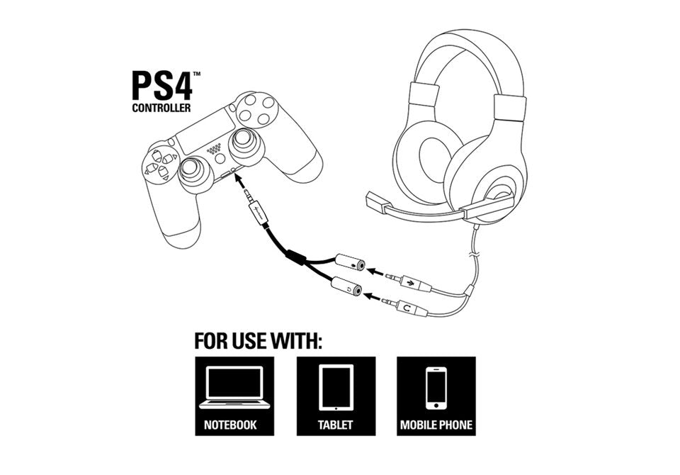 Sharkoon 0.12m, 3.5mm/2x3.5mm Cable De Audio 0,12 M 3,5mm 2 X 3,5mm Negro, Plata